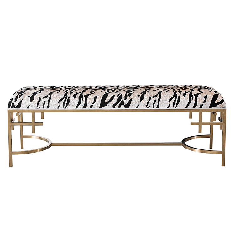 豹纹床时尚尾凳|AL-7008
